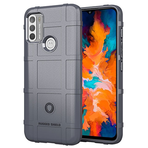 Funda Silicona Ultrafina Goma 360 Grados Carcasa para Motorola Moto G50 Gris