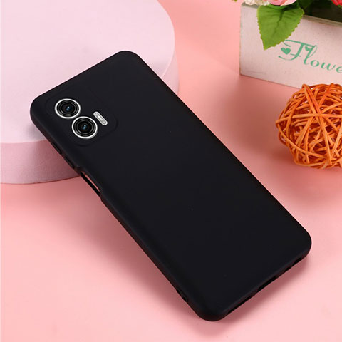 Funda Silicona Ultrafina Goma 360 Grados Carcasa para Motorola Moto G73 5G Negro