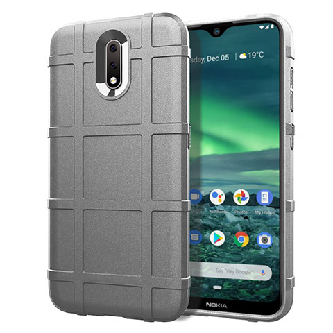 Funda Silicona Ultrafina Goma 360 Grados Carcasa para Nokia 2.3 Gris