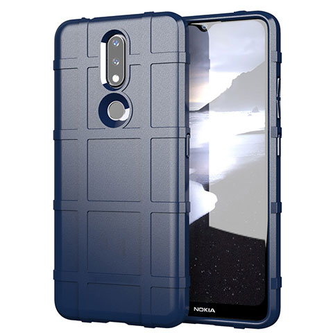 Funda Silicona Ultrafina Goma 360 Grados Carcasa para Nokia 2.4 Azul