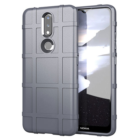 Funda Silicona Ultrafina Goma 360 Grados Carcasa para Nokia 2.4 Gris