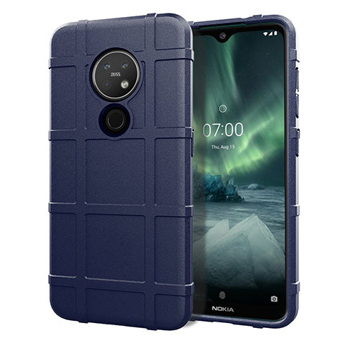 Funda Silicona Ultrafina Goma 360 Grados Carcasa para Nokia 6.2 Azul