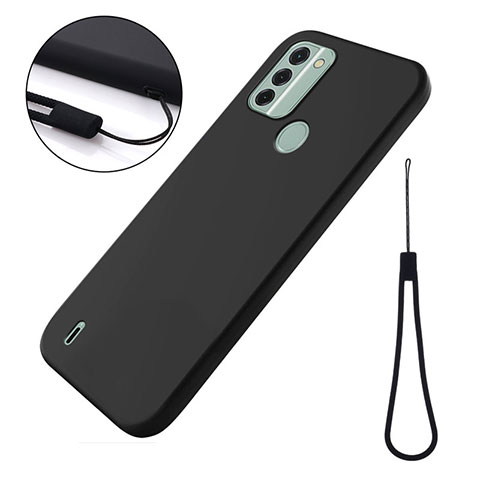 Funda Silicona Ultrafina Goma 360 Grados Carcasa para Nokia C31 Negro