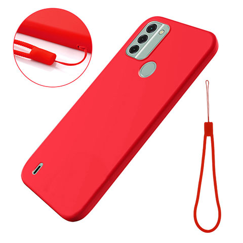 Funda Silicona Ultrafina Goma 360 Grados Carcasa para Nokia C31 Rojo