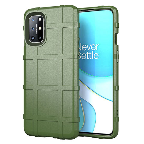 Funda Silicona Ultrafina Goma 360 Grados Carcasa para OnePlus 8T 5G Ejercito Verde