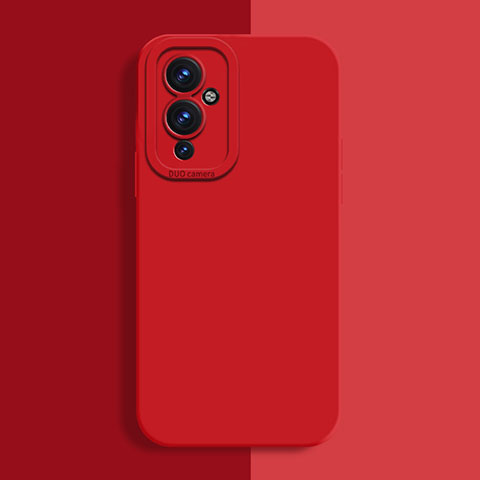 Funda Silicona Ultrafina Goma 360 Grados Carcasa para OnePlus 9 5G Rojo