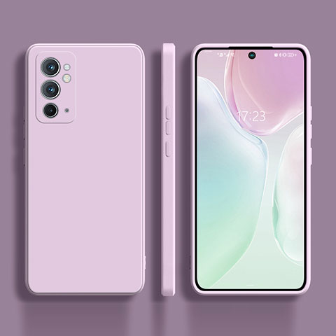 Funda Silicona Ultrafina Goma 360 Grados Carcasa para OnePlus 9RT 5G Purpura Claro