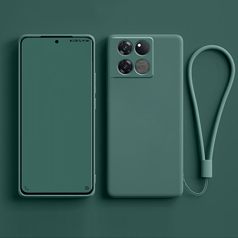 Funda Silicona Ultrafina Goma 360 Grados Carcasa para OnePlus Ace Pro 5G Verde Noche