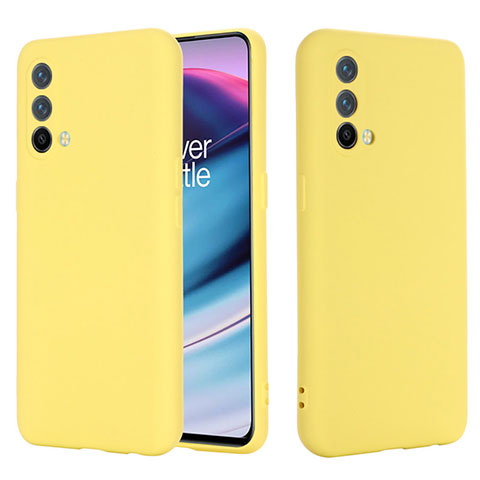 Funda Silicona Ultrafina Goma 360 Grados Carcasa para OnePlus Nord CE 5G Amarillo