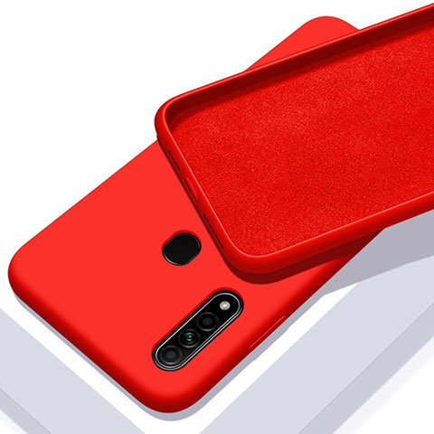 Funda Silicona Ultrafina Goma 360 Grados Carcasa para Oppo A31 Rojo