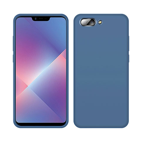 Funda Silicona Ultrafina Goma 360 Grados Carcasa para Oppo A5 Azul