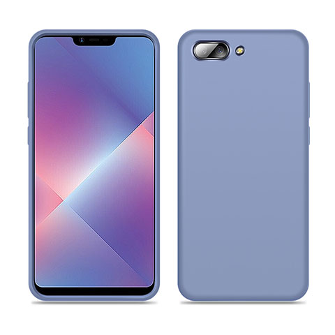 Funda Silicona Ultrafina Goma 360 Grados Carcasa para Oppo A5 Gris Lavanda