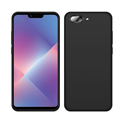 Funda Silicona Ultrafina Goma 360 Grados Carcasa para Oppo A5 Negro