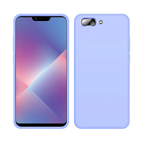 Funda Silicona Ultrafina Goma 360 Grados Carcasa para Oppo A5 Purpura Claro