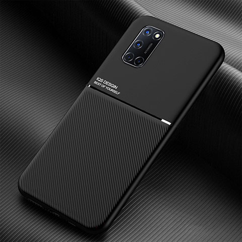 Funda Silicona Ultrafina Goma 360 Grados Carcasa para Oppo A52 Negro