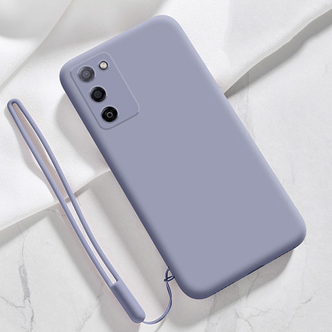 Funda Silicona Ultrafina Goma 360 Grados Carcasa para Oppo A55S 5G Gris Lavanda