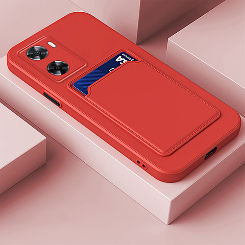 Funda Silicona Ultrafina Goma 360 Grados Carcasa para Oppo A57 4G Rojo