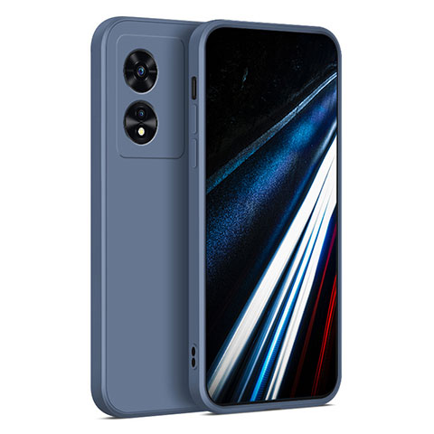 Funda Silicona Ultrafina Goma 360 Grados Carcasa para Oppo A58 4G Gris Lavanda