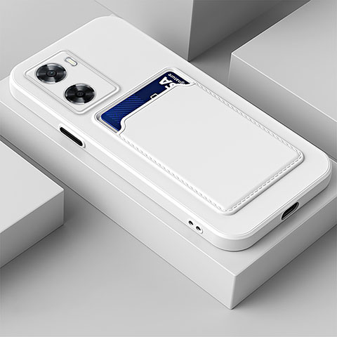 Funda Silicona Ultrafina Goma 360 Grados Carcasa para Oppo A77 4G Blanco