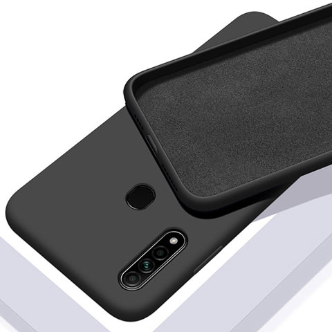 Funda Silicona Ultrafina Goma 360 Grados Carcasa para Oppo A8 Negro