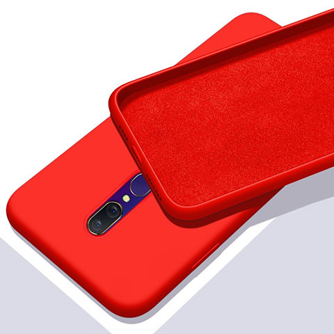 Funda Silicona Ultrafina Goma 360 Grados Carcasa para Oppo A9 Rojo