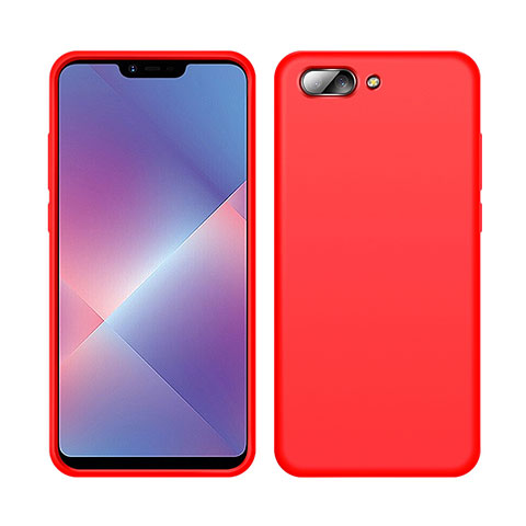 Funda Silicona Ultrafina Goma 360 Grados Carcasa para Oppo AX5 Rojo