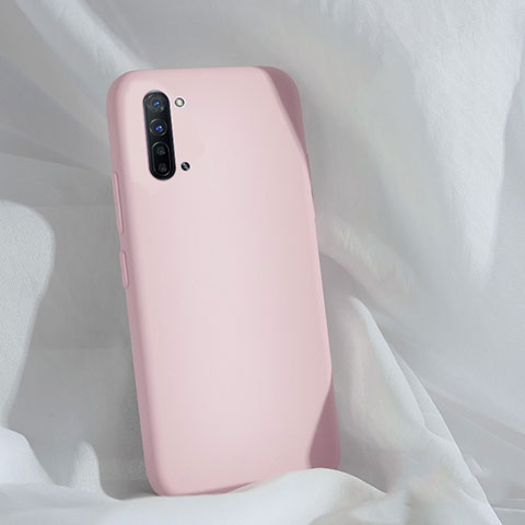 Funda Silicona Ultrafina Goma 360 Grados Carcasa para Oppo F15 Rosa