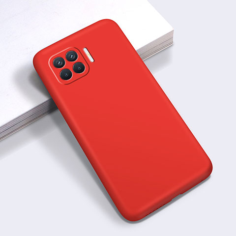 Funda Silicona Ultrafina Goma 360 Grados Carcasa para Oppo F17 Pro Rojo