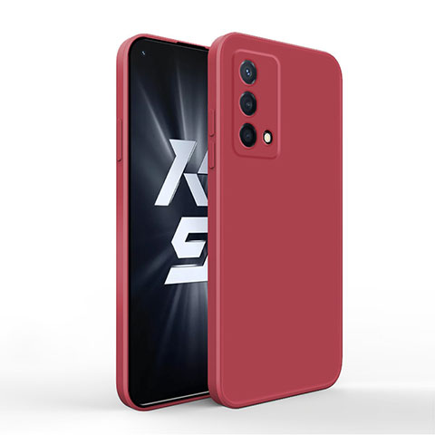 Funda Silicona Ultrafina Goma 360 Grados Carcasa para Oppo K9 5G Rojo