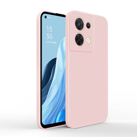 Funda Silicona Ultrafina Goma 360 Grados Carcasa para Oppo Reno9 Pro 5G Rosa