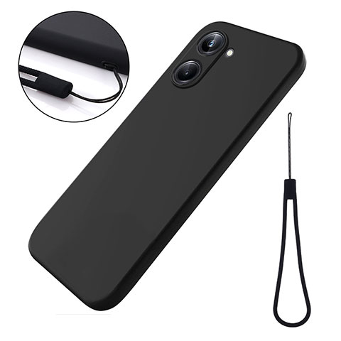 Funda Silicona Ultrafina Goma 360 Grados Carcasa para Realme 10 Pro 5G Negro