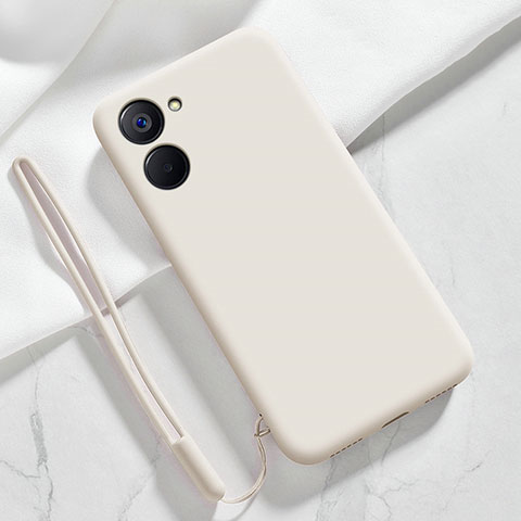 Funda Silicona Ultrafina Goma 360 Grados Carcasa para Realme 10S 5G Blanco