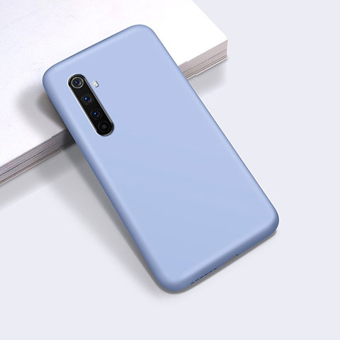 Funda Silicona Ultrafina Goma 360 Grados Carcasa para Realme 6 Pro Azul Cielo