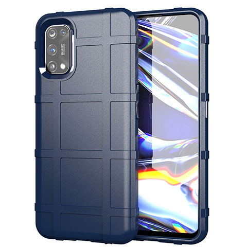 Funda Silicona Ultrafina Goma 360 Grados Carcasa para Realme 7 Pro Azul