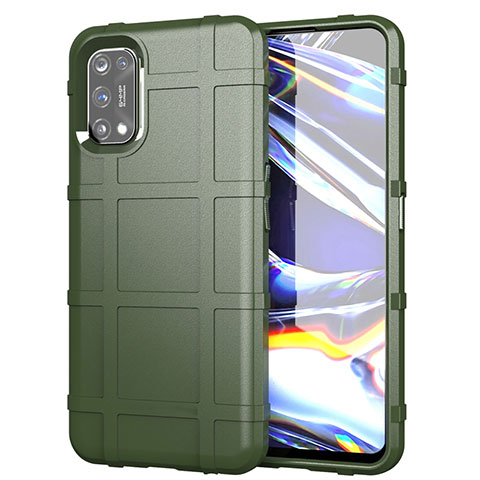 Funda Silicona Ultrafina Goma 360 Grados Carcasa para Realme 7 Pro Ejercito Verde