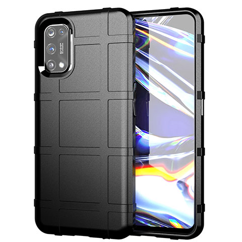 Funda Silicona Ultrafina Goma 360 Grados Carcasa para Realme 7 Pro Negro