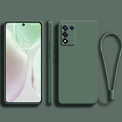 Funda Silicona Ultrafina Goma 360 Grados Carcasa para Realme 9 SE 5G Verde Noche