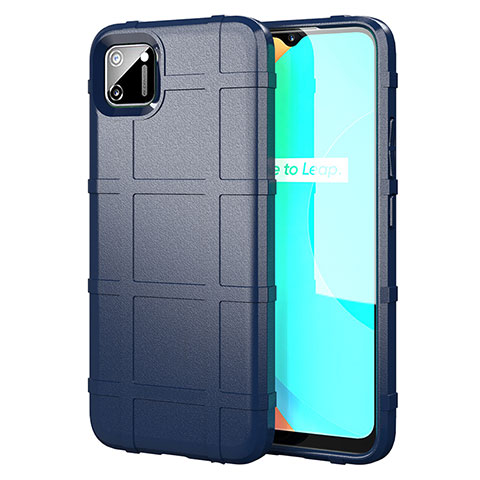 Funda Silicona Ultrafina Goma 360 Grados Carcasa para Realme C11 Azul