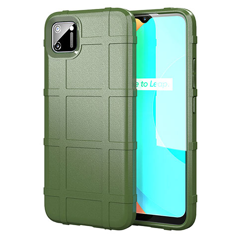 Funda Silicona Ultrafina Goma 360 Grados Carcasa para Realme C11 Verde