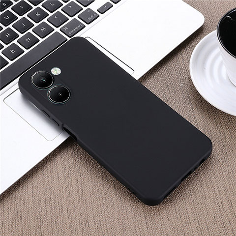 Funda Silicona Ultrafina Goma 360 Grados Carcasa para Realme C33 Negro