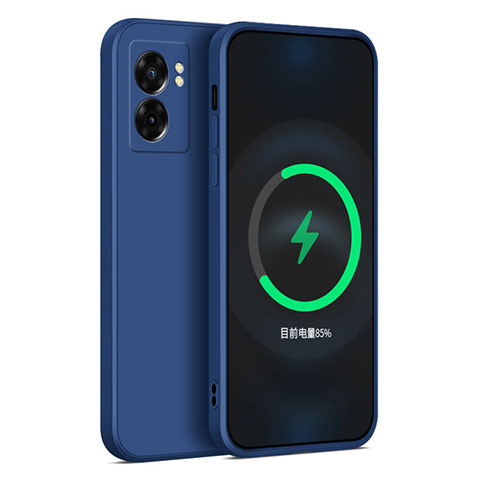 Funda Silicona Ultrafina Goma 360 Grados Carcasa para Realme V23i 5G Azul