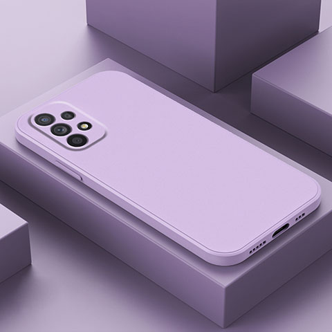 Funda Silicona Ultrafina Goma 360 Grados Carcasa para Samsung Galaxy A23 4G Purpura Claro