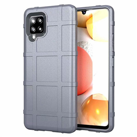 Funda Silicona Ultrafina Goma 360 Grados Carcasa para Samsung Galaxy A42 5G Gris