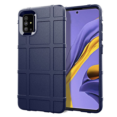 Funda Silicona Ultrafina Goma 360 Grados Carcasa para Samsung Galaxy A51 4G Azul