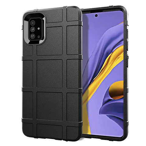 Funda Silicona Ultrafina Goma 360 Grados Carcasa para Samsung Galaxy A51 4G Negro