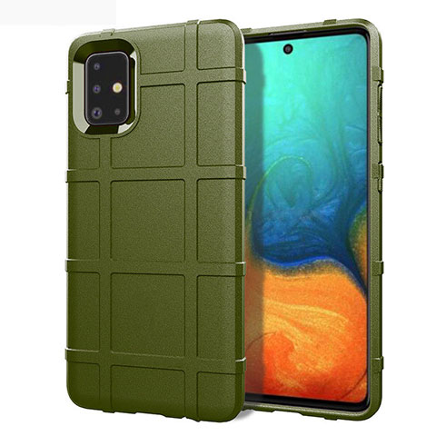 Funda Silicona Ultrafina Goma 360 Grados Carcasa para Samsung Galaxy A51 5G Verde