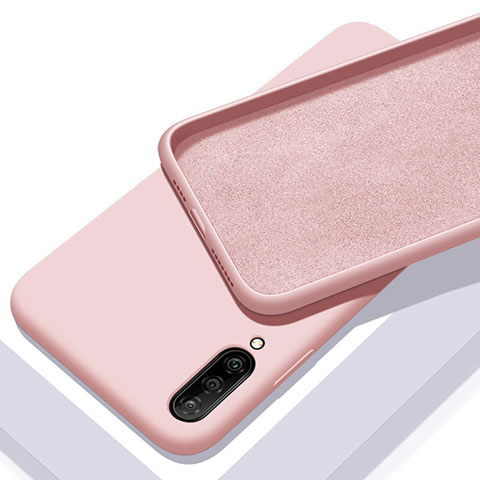 Funda Silicona Ultrafina Goma 360 Grados Carcasa para Samsung Galaxy A70 Oro Rosa