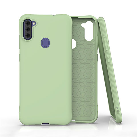 Funda Silicona Ultrafina Goma 360 Grados Carcasa para Samsung Galaxy M11 Menta Verde