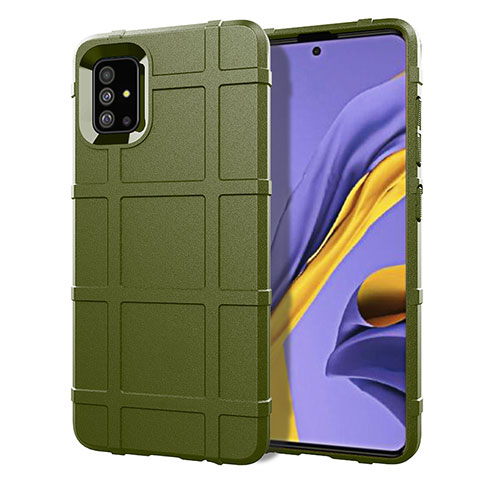 Funda Silicona Ultrafina Goma 360 Grados Carcasa para Samsung Galaxy M40S Ejercito Verde