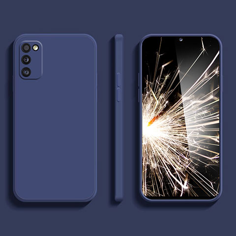 Funda Silicona Ultrafina Goma 360 Grados Carcasa para Samsung Galaxy M52 5G Azul